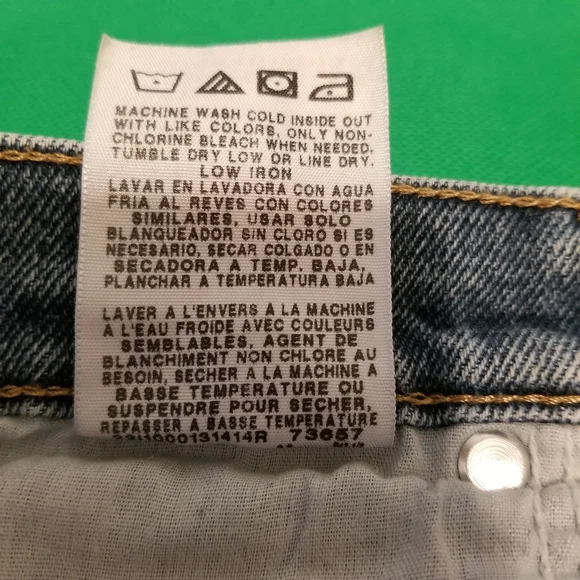 Wrangler Men's Blue Denim Jeans Size 32 X 32, Straight Leg 5 Pocket - Picture 6 of 10